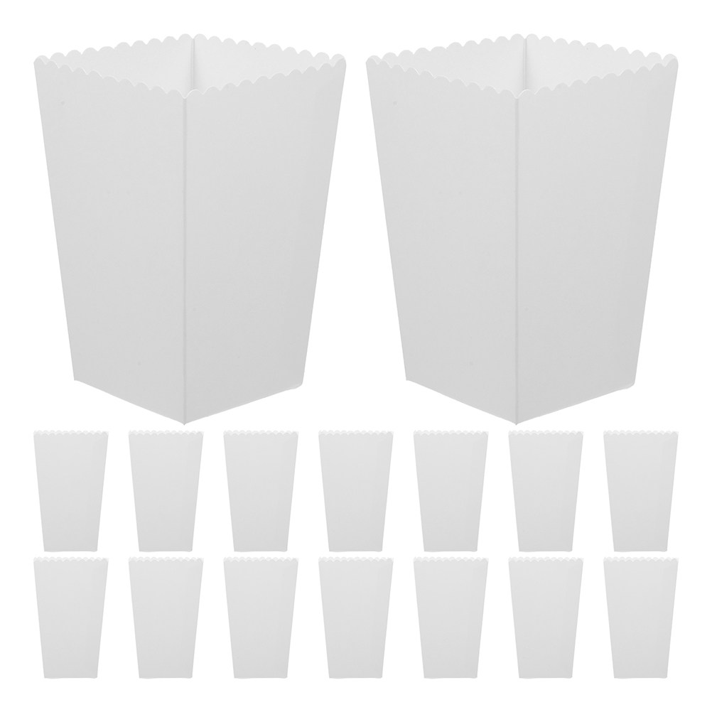 Food Day Snacks - 36Pcs Party Popcorn Boxes Minimalist Design