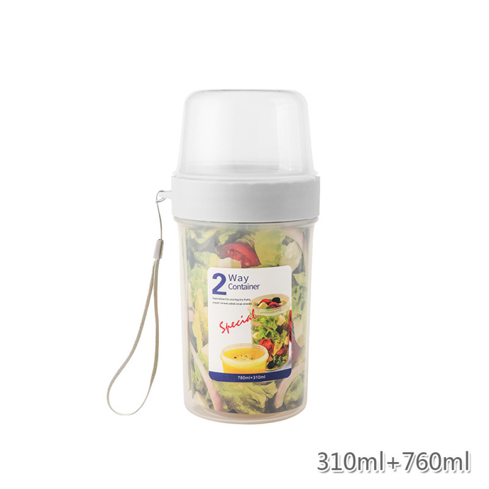 Food Prep Snacks - Double Layer Leakproof Food Case Portable