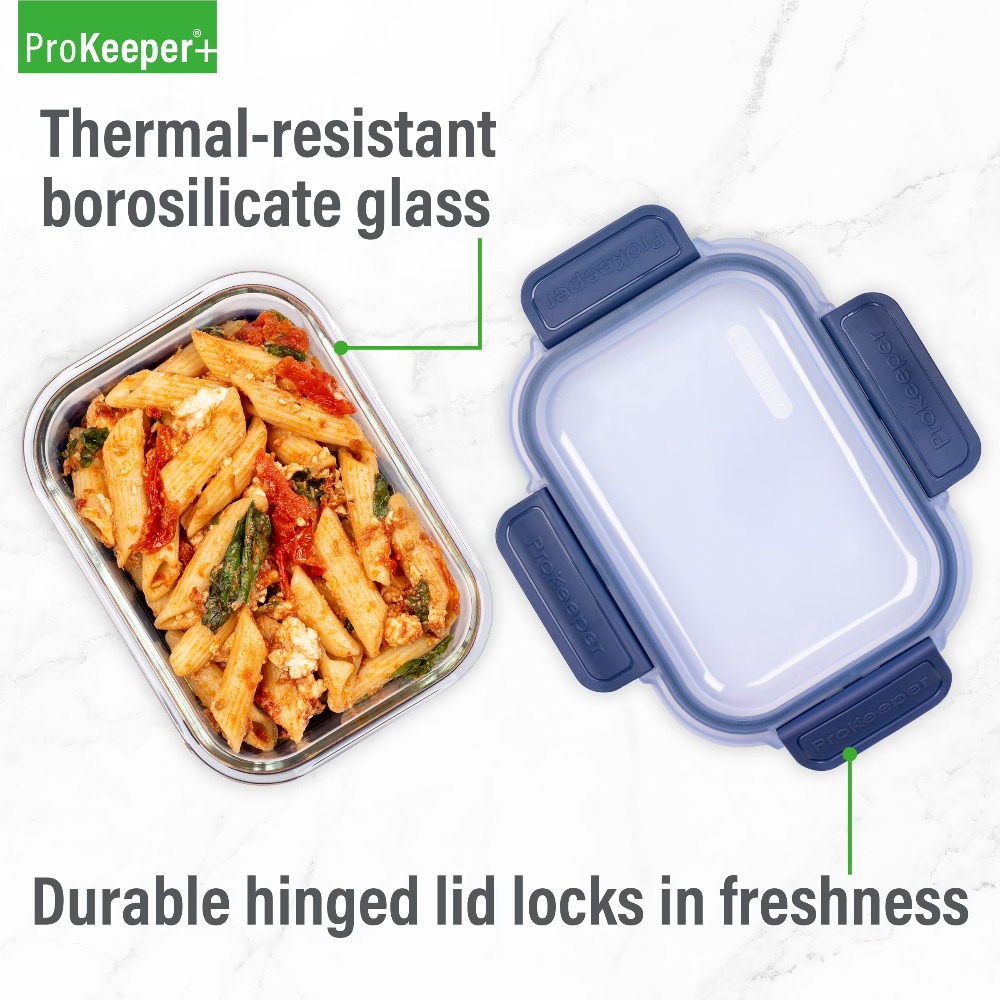 2.8 Cup Glass Food Storage Con - Food Prep Snacks recension och pris