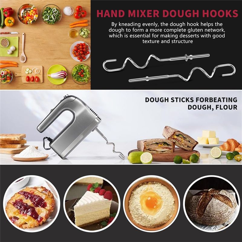 A23E-Dough Hook For Hand Mixer - Kitchenaid Mixer Hand Mixer recension och pris