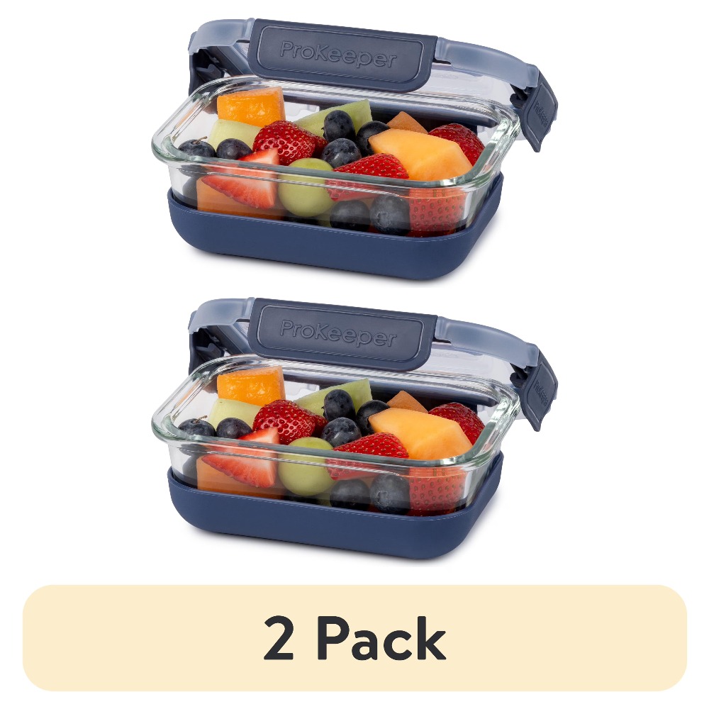2 Pack 1.6 Cup Glass Food Stor - Food Prep Snacks recension och pris