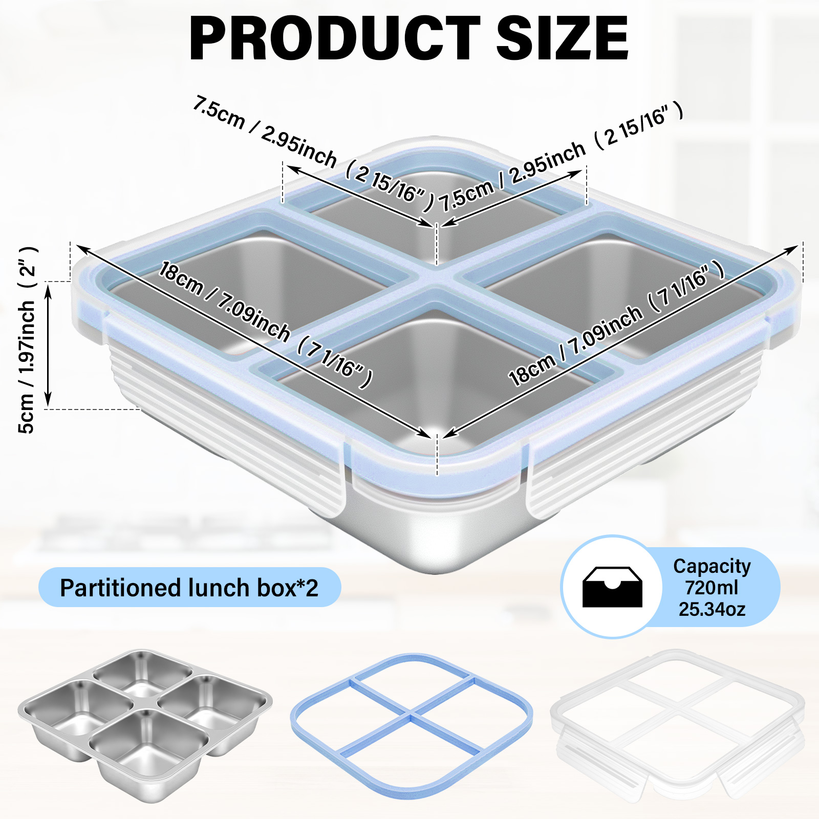 2 Pcs Stainless Steel Snack Bo - Food Prep Snacks recension och pris