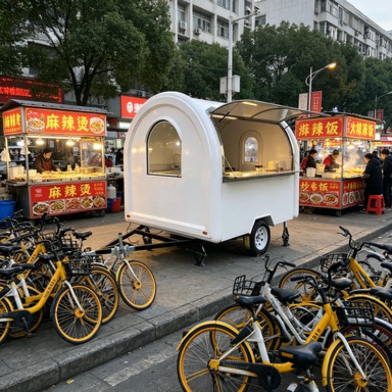 Portable Food Cart Trailer Cof - Food Snacks That Start With A recension och pris
