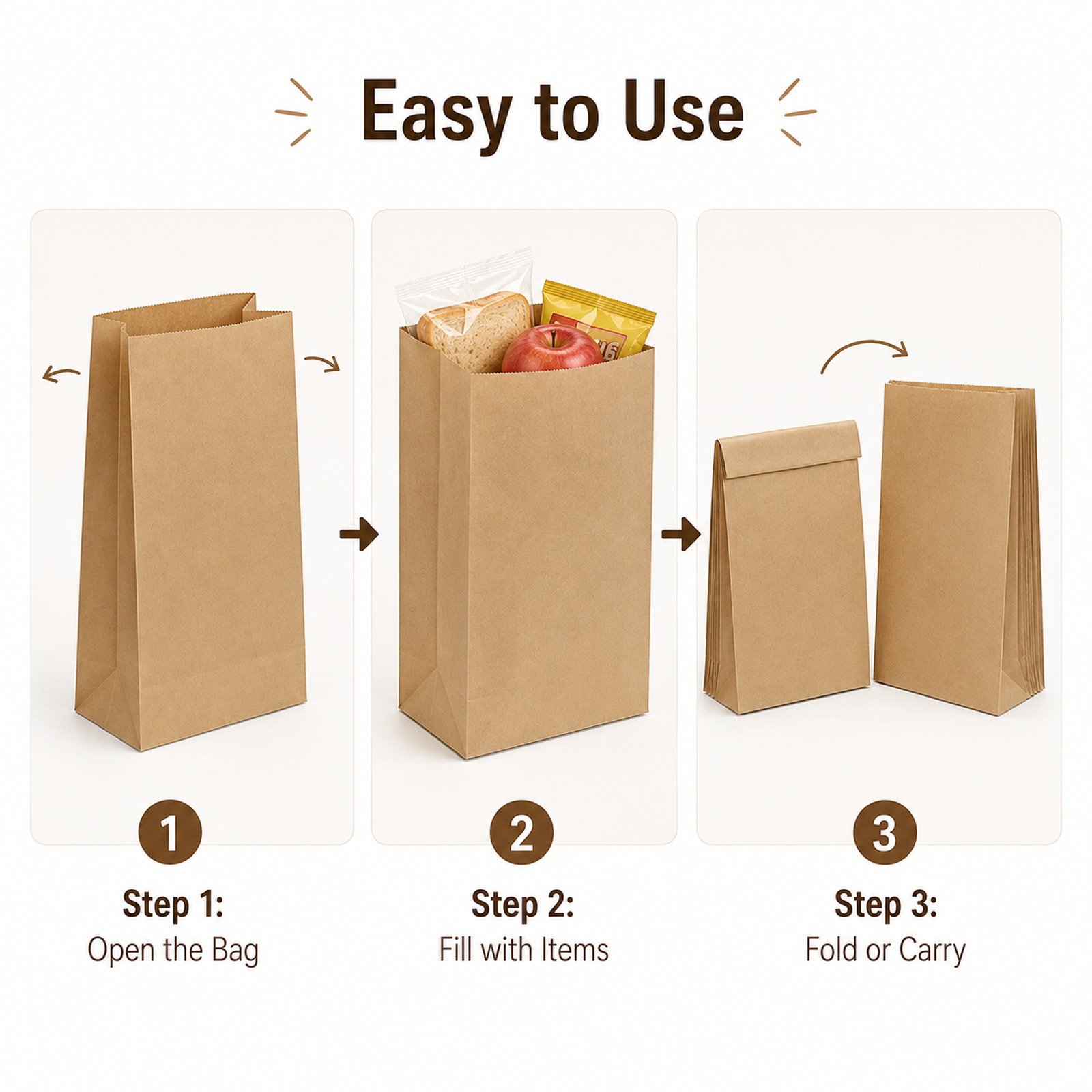 10-30Pcs Eco-Friendly Kraft Br - Food Day Snacks recension och pris