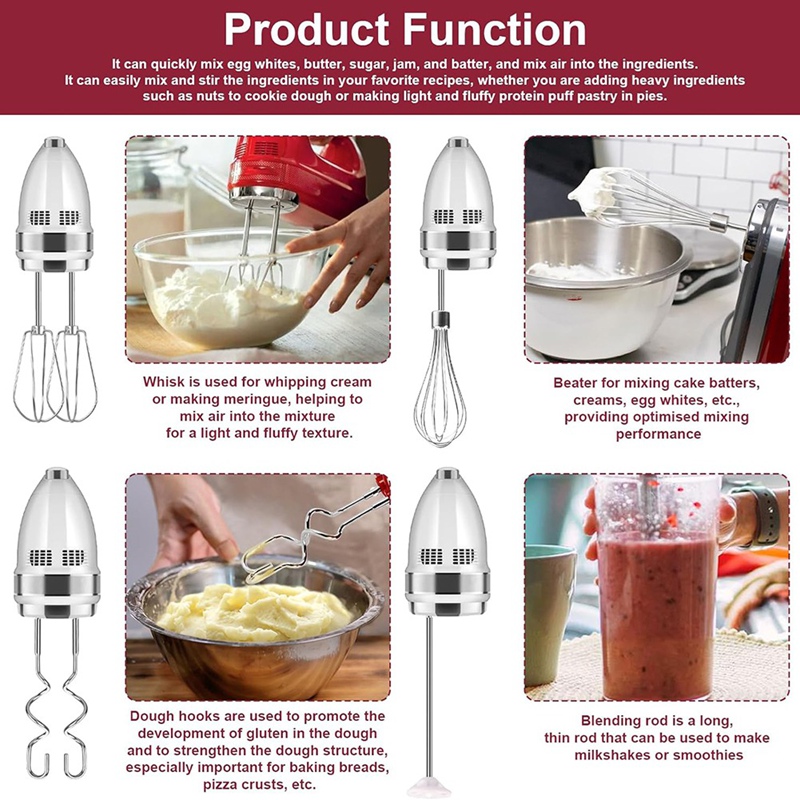 Hand Mixer Attachments Beater, - Kitchenaid Mixer Hand Mixer recension och pris