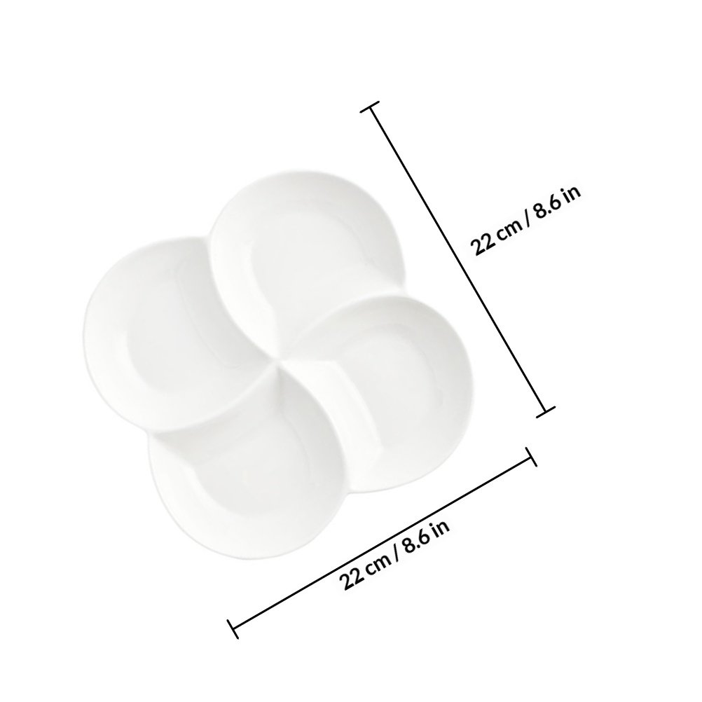Ceramic Food Plate 4-Compartme - Food Snacks Company recension och pris