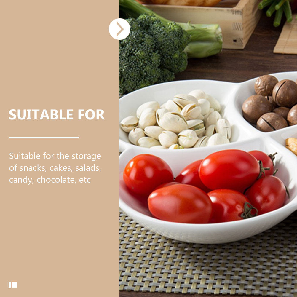 Ceramic Food Plate 4-Compartme - Food Snacks Company recension och pris
