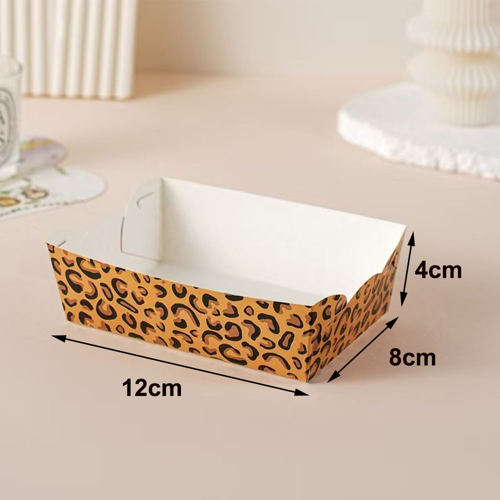 12-100pcs Leopard Print Dispos - Food Day Snacks recension och pris