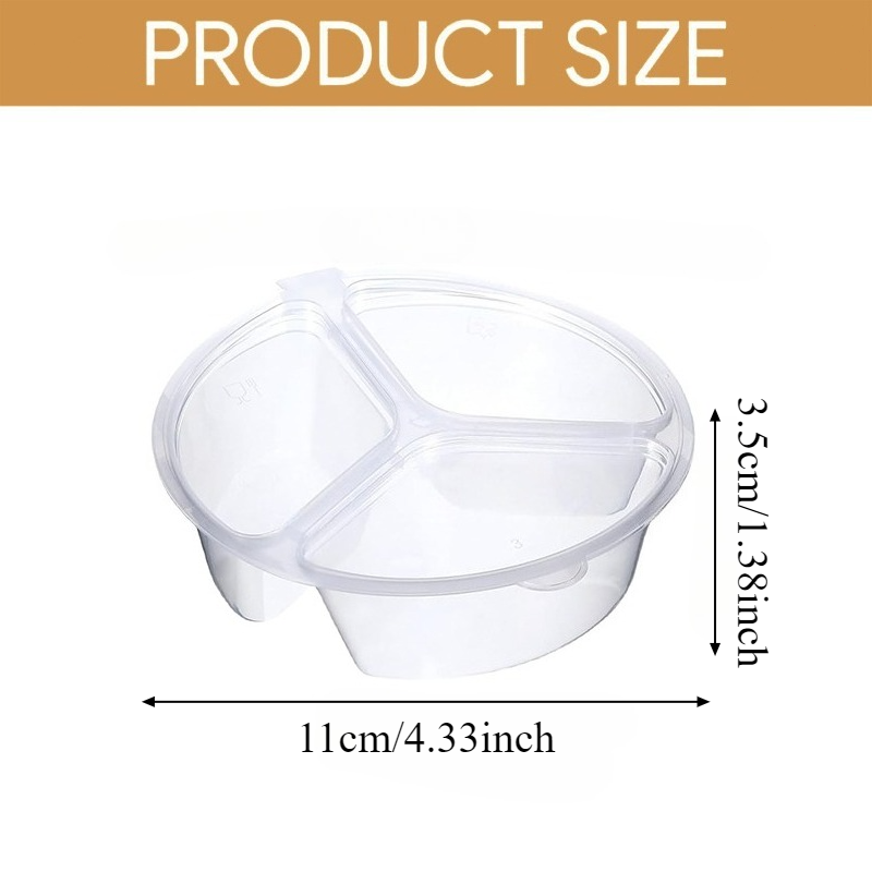 5-20Pcs 3-Compartment Snack Bo - Food Prep Snacks recension och pris