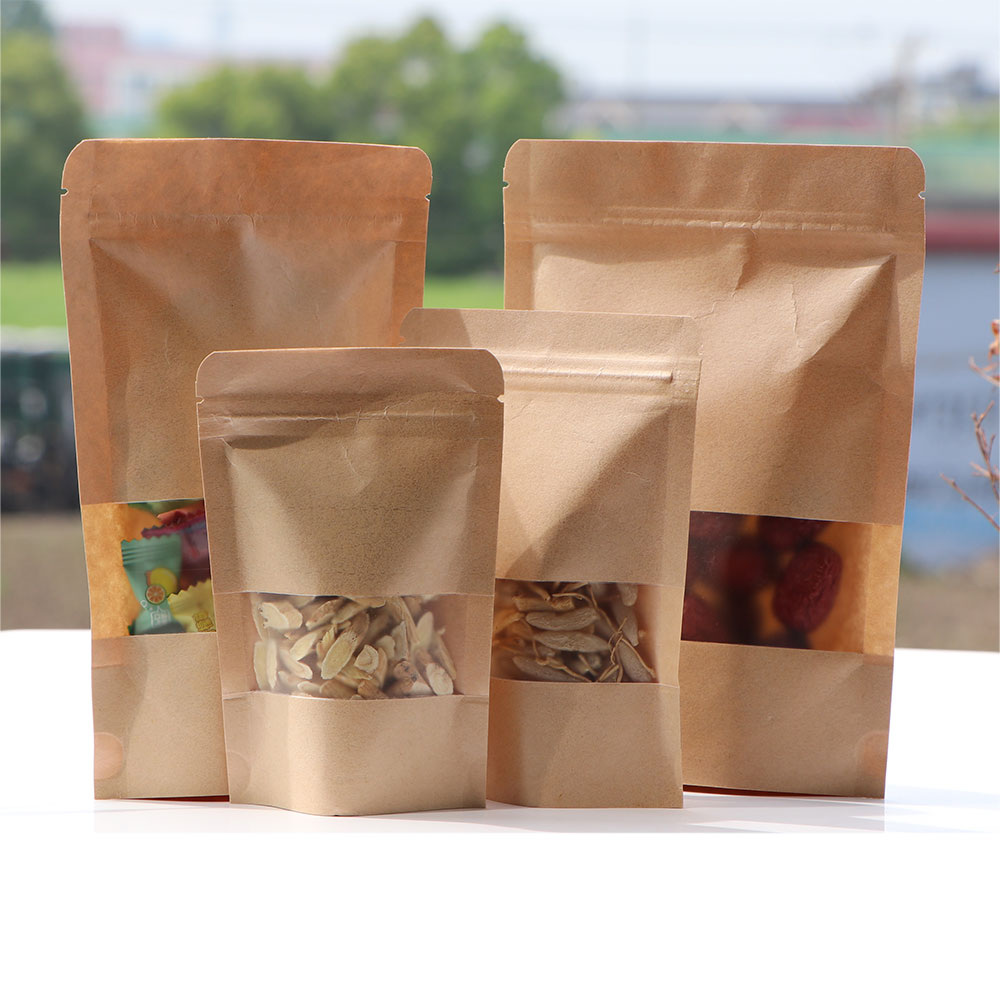 Kraft Paper Zip Lock Bags with - Food Day Snacks recension och pris