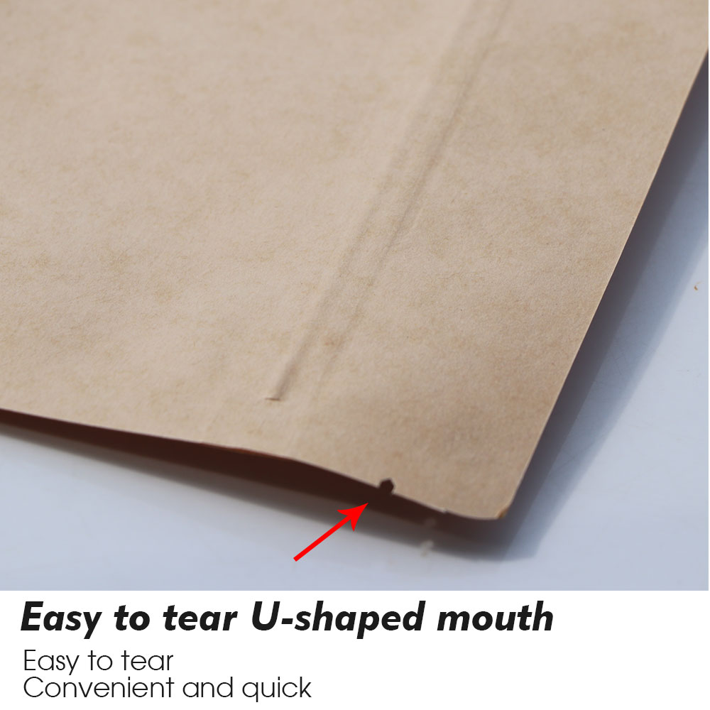 Kraft Paper Zip Lock Bags with - Food Day Snacks recension och pris