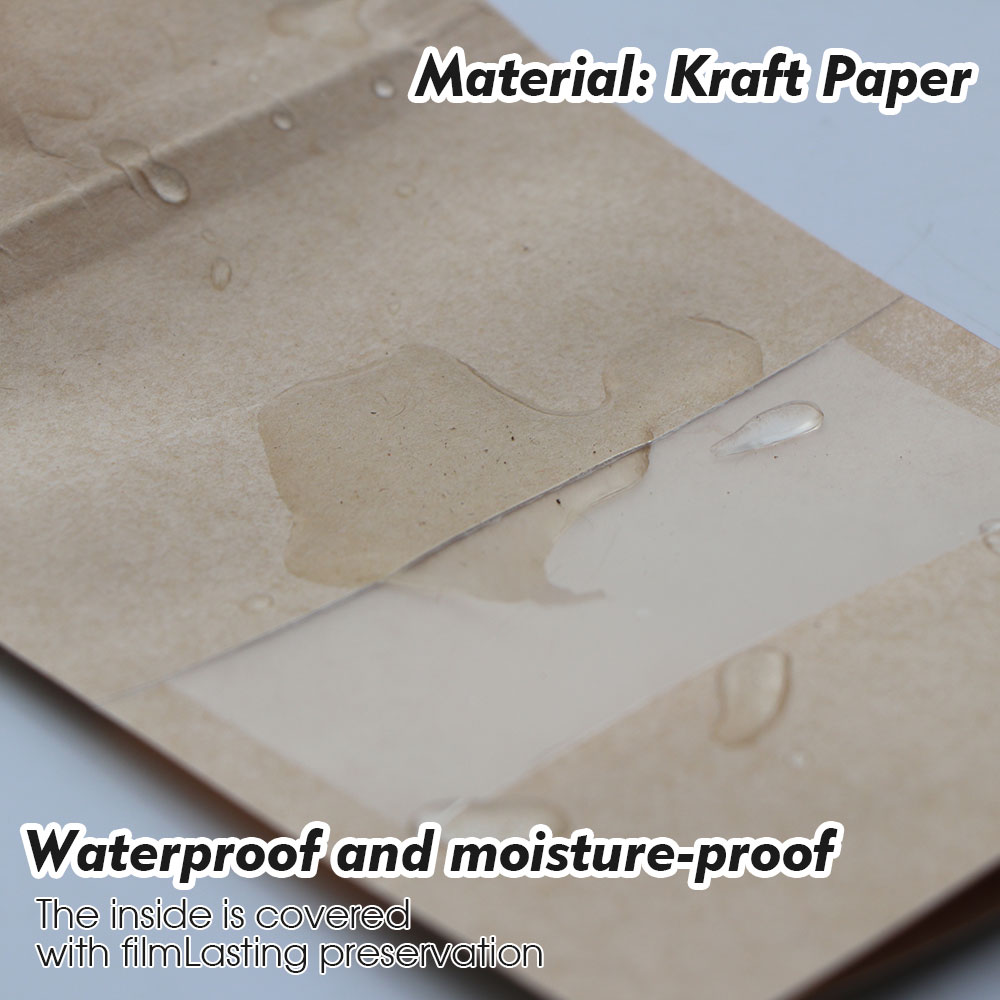 Kraft Paper Zip Lock Bags with - Food Day Snacks recension och pris
