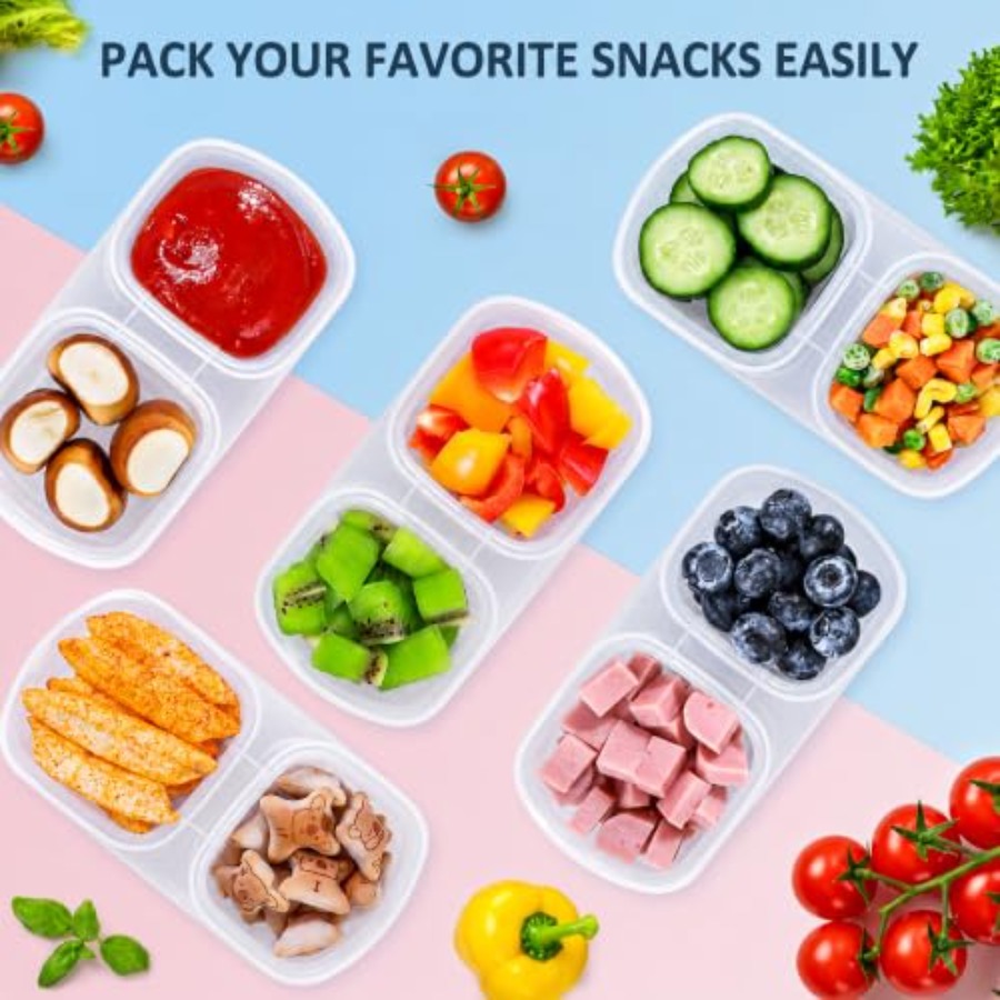 5-Pack Reusable Snack Containe - Food Prep Snacks recension och pris