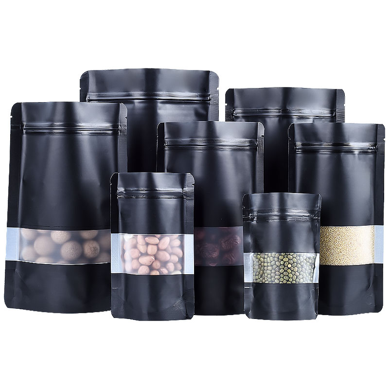 100PCS Stand-up Matte Black Al - Food Halloween Snacks recension och pris