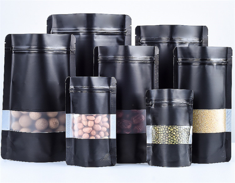 100PCS Stand-up Matte Black Al - Food Halloween Snacks recension och pris