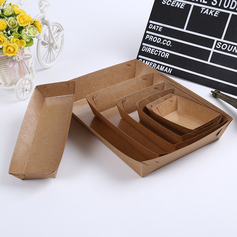 10/30/50pcs Kraft Paper Dispos - Food Halloween Snacks recension och pris