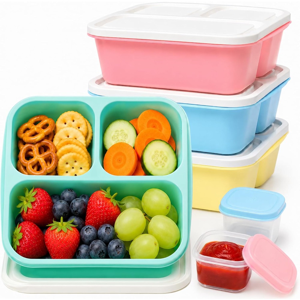 3 Compartment Bento Box Snack  - Food Prep Snacks recension och pris