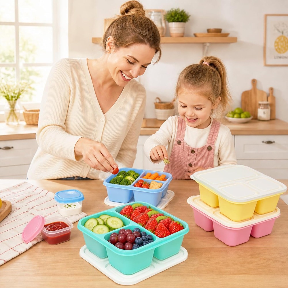 3 Compartment Bento Box Snack  - Food Prep Snacks recension och pris