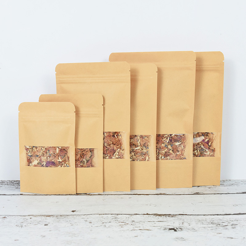 20/50pcs Kraft Paper Zip Lock  - Food Day Snacks recension och pris