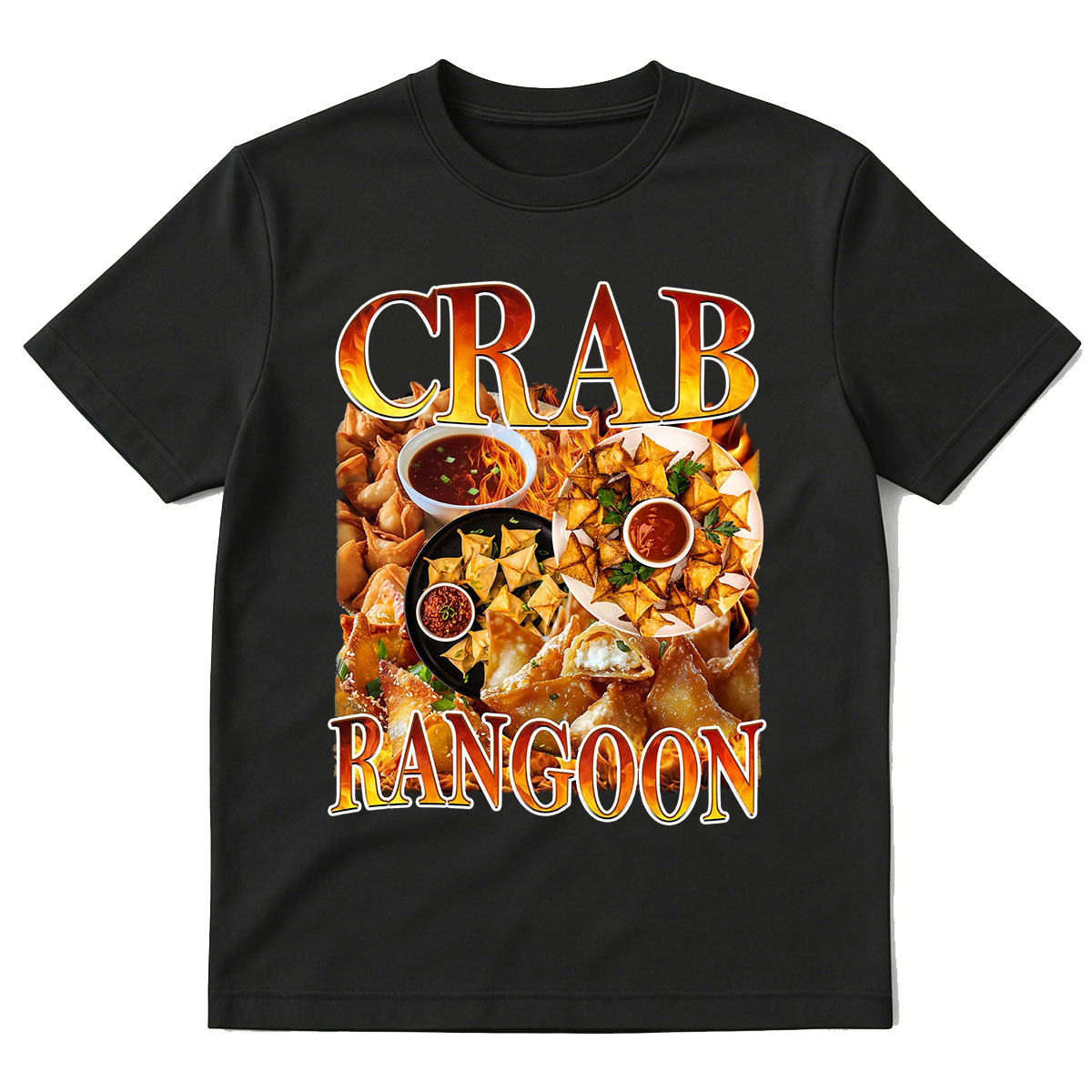 Crab Rangoon Vintage Food T-Sh - Food Snacks With Fiber recension och pris