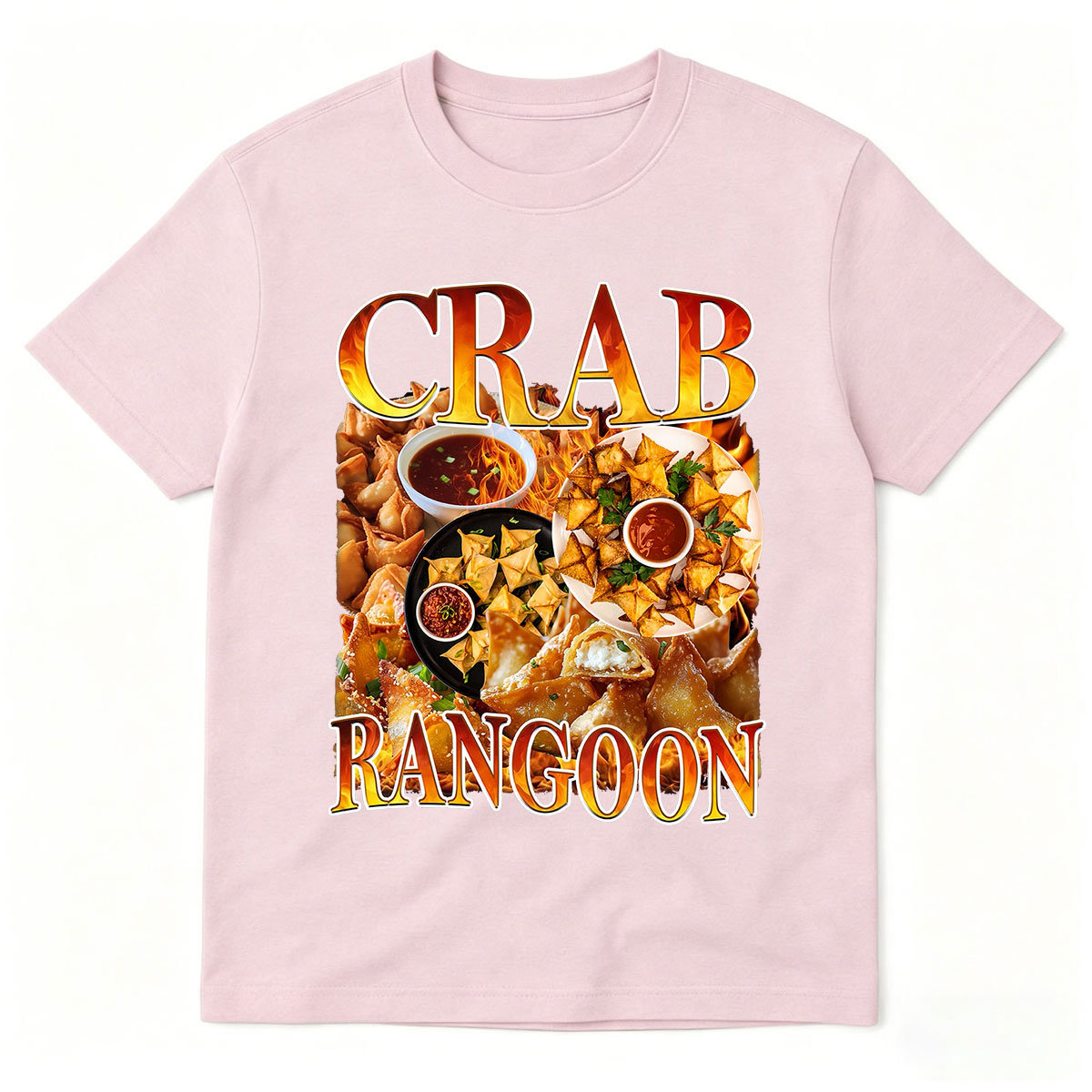 Crab Rangoon Vintage Food T-Sh - Food Snacks With Fiber recension och pris