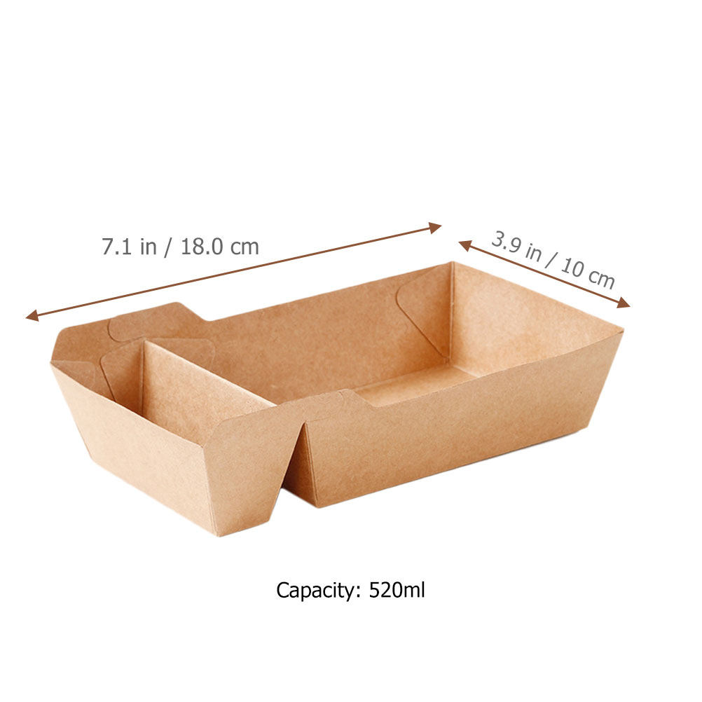 50Pcs Paper Snack Boxes Blank  - Food Day Snacks recension och pris