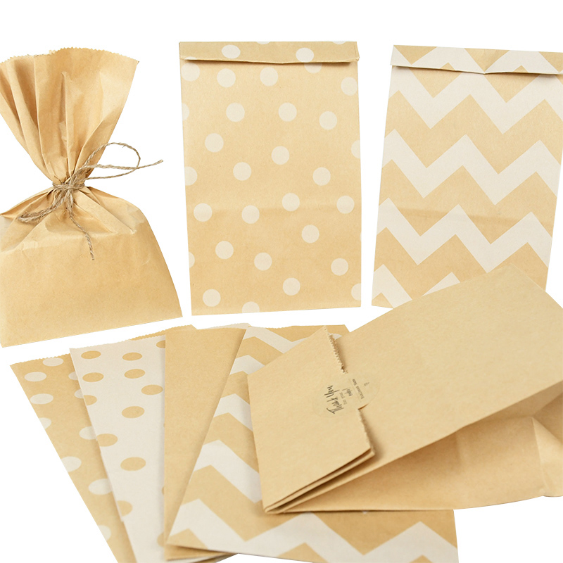 10pcs Brown Kraft Paper Gifts  - Food Halloween Snacks recension och pris