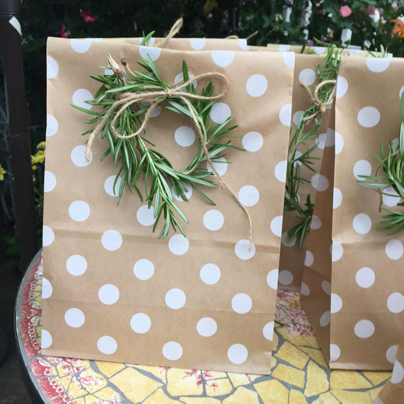 10pcs Brown Kraft Paper Gifts  - Food Halloween Snacks recension och pris