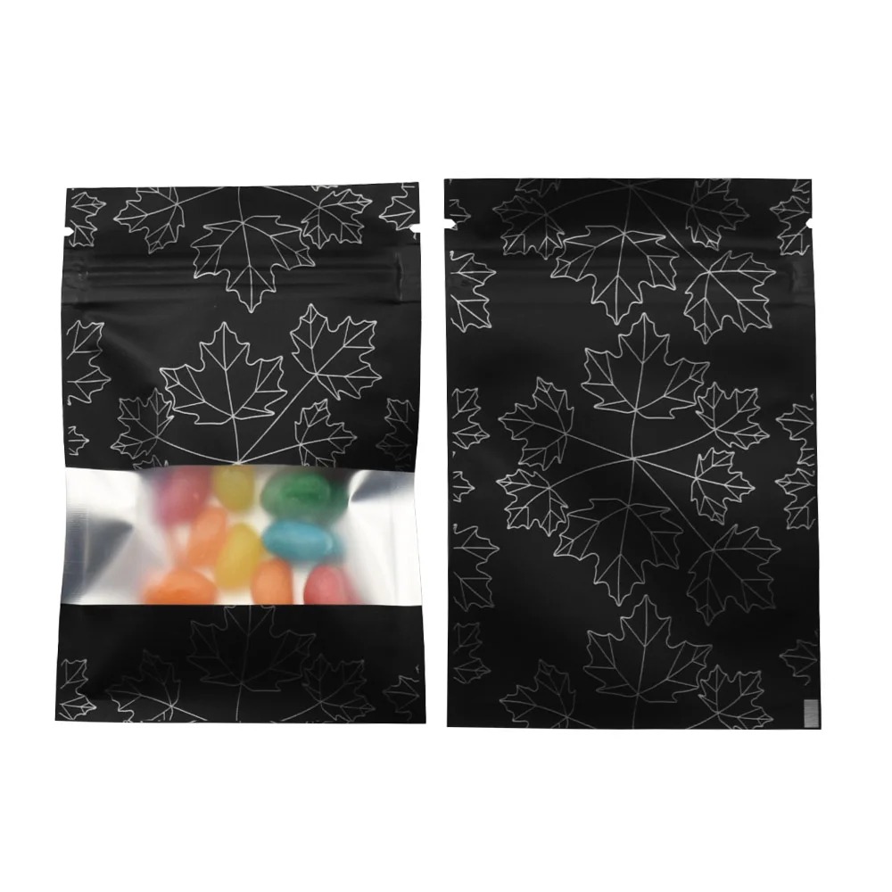 100Pcs Zip Lock Mylar Foil Bag - Food Halloween Snacks recension och pris