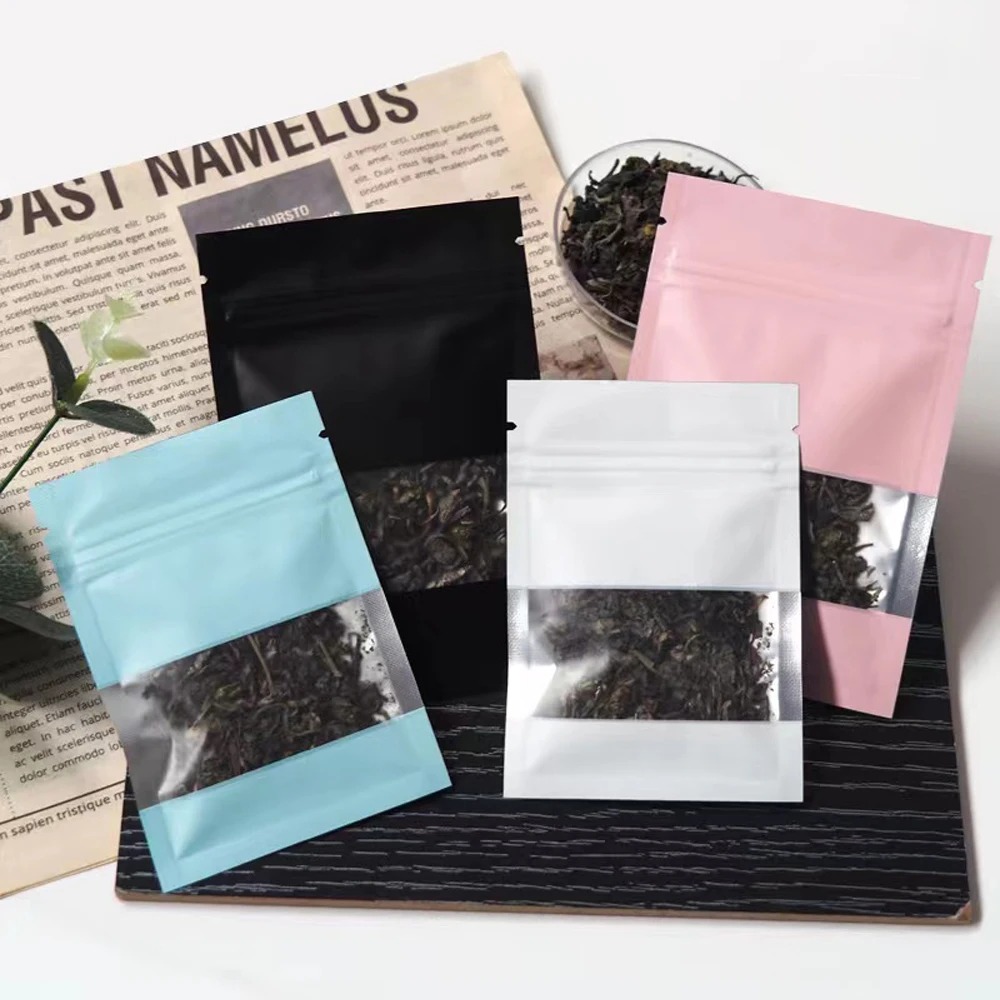 100Pcs Zip Lock Mylar Foil Bag - Food Halloween Snacks recension och pris