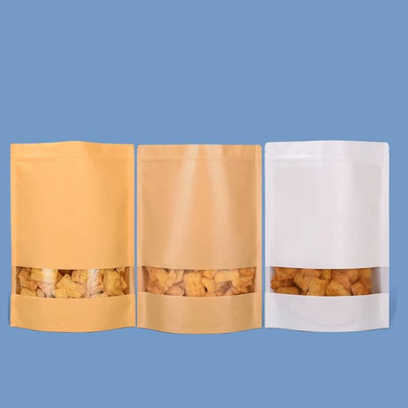 50 kraft paper bags,windowed s - Food Halloween Snacks recension och pris