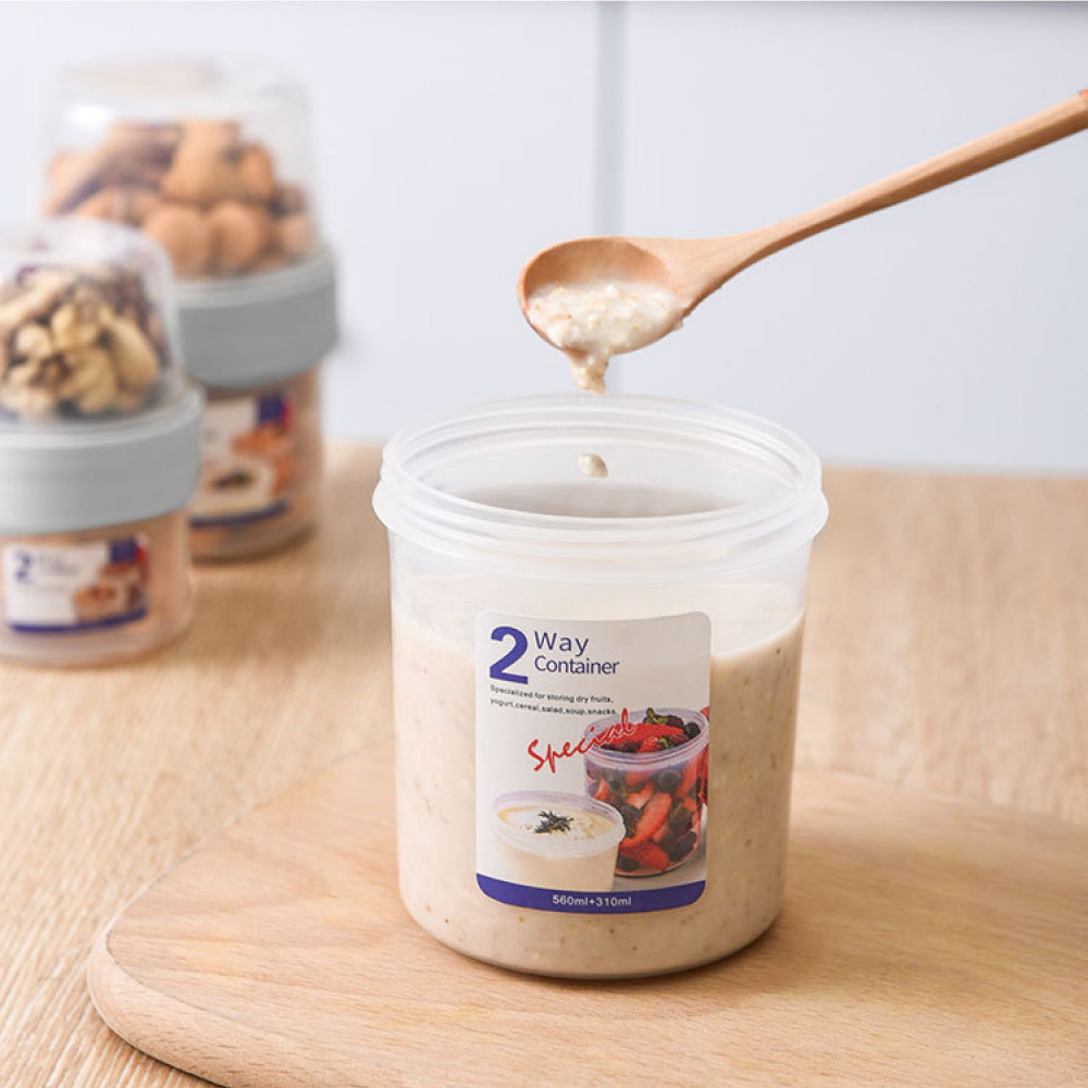 Double Layer Leakproof Food Ca - Food Prep Snacks recension och pris