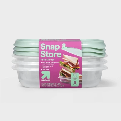 2026 New 3 Pack 24oz Square Fo - Food Prep Snacks recension och pris